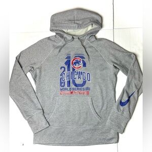 Chicago Cubs Nike Therma-Fit 2016 World Series‎ Champions Hoodie Women’s Size M